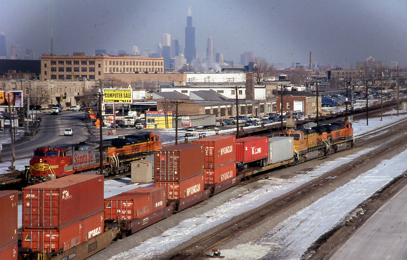 transportation train cicero illinois looking at chicago